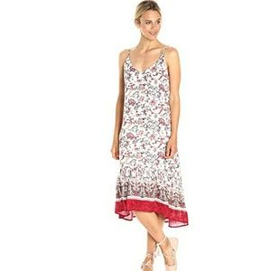 Moon River Women's Camisol Dress, Red/Multi, Small